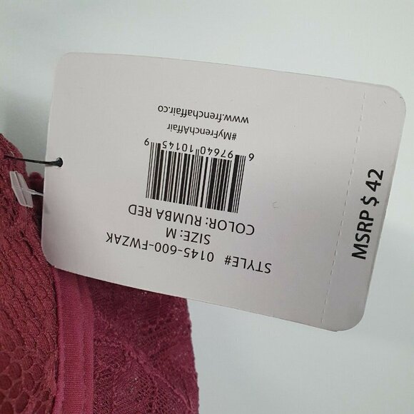 NEW French Affair Floral Sexy Babydoll‎ Lingerie Padded Cups Size Medium $42 - Picture 4 of 5